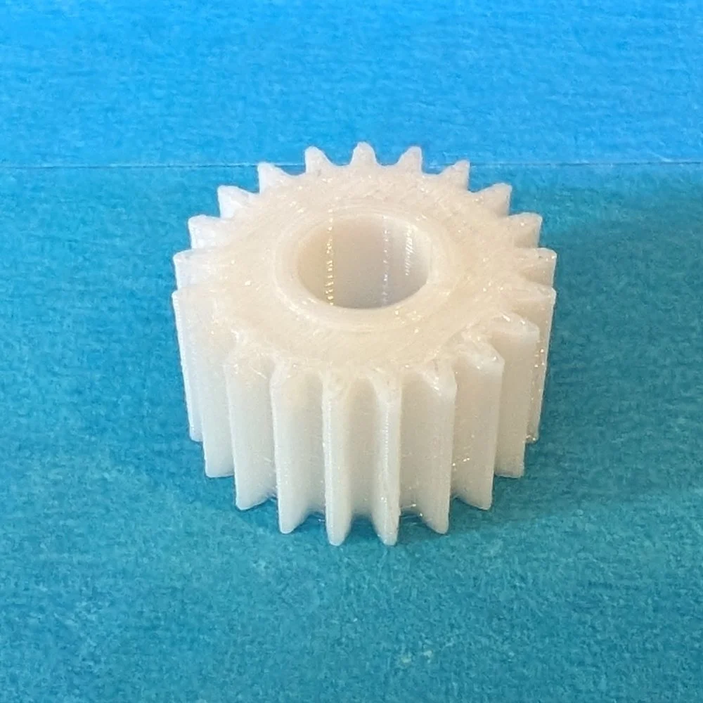 Roda gigi kecil yang dicetak 3D