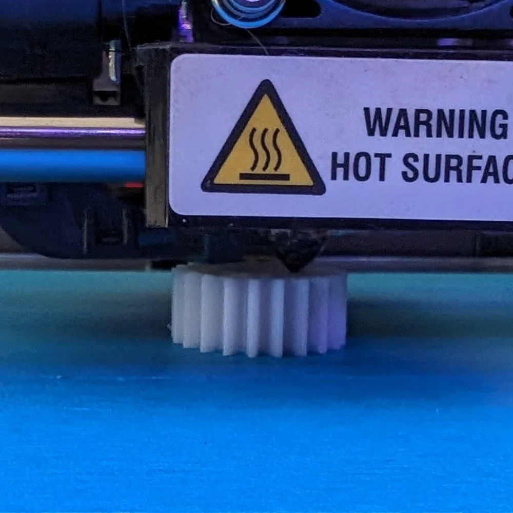 Roda gigi pada printer Replicator 3D